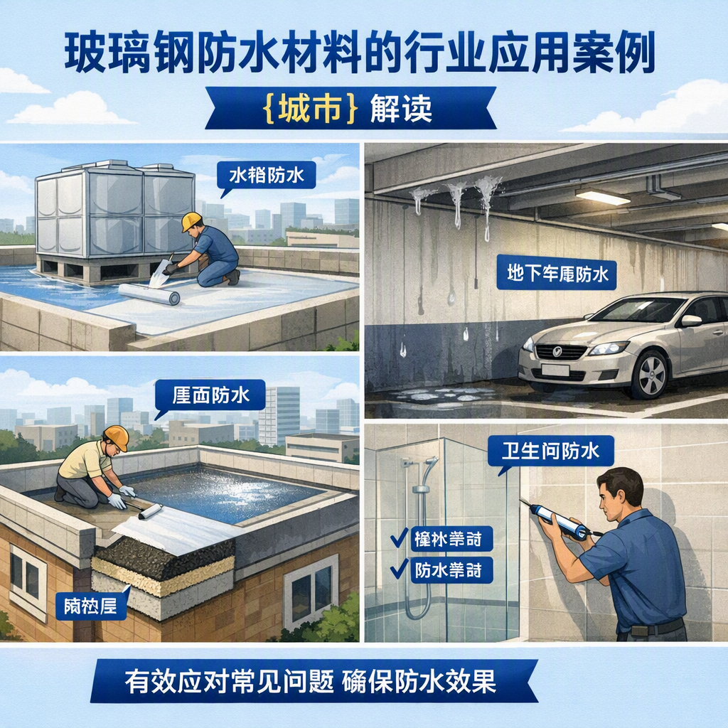 玻璃钢防水材料的行业应用案例,镇江解读